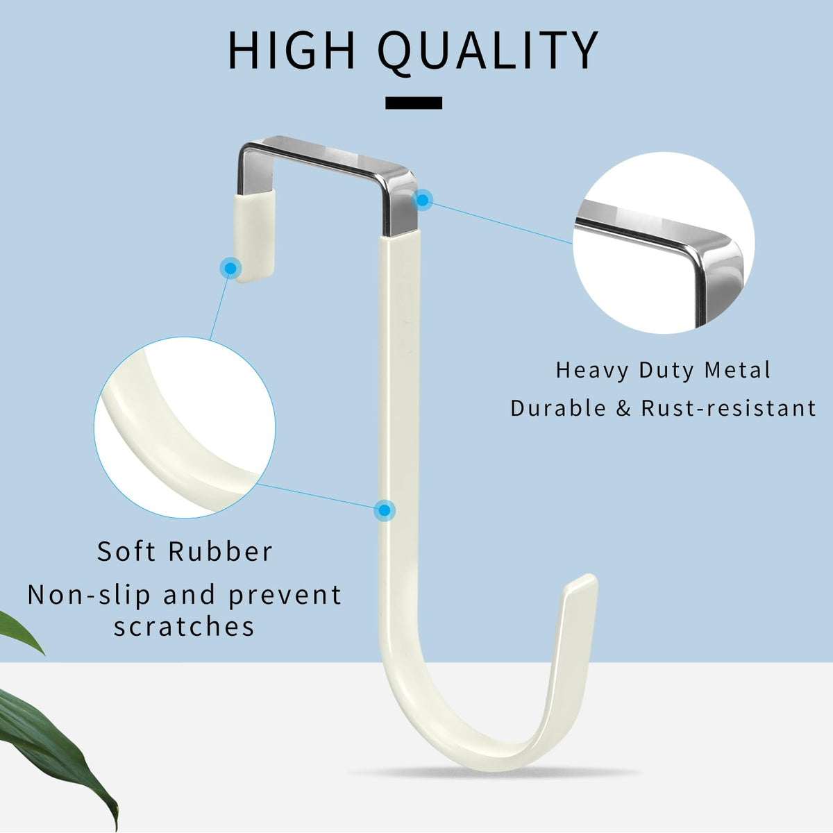 Over the Door Hooks (4 Count)