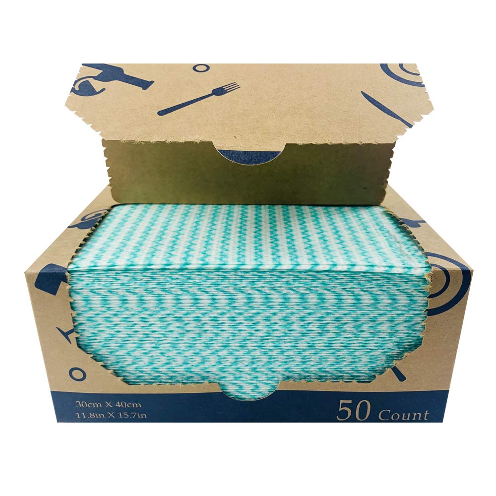 Heavy Duty Wipes Dish Cloths 50Pieces Reusable Wipes Multi (50 Count)