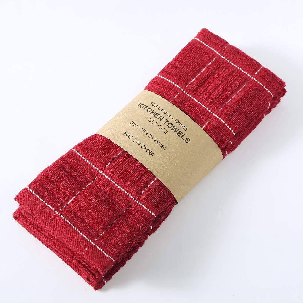 100% Cotton Kitchen Towels (3 Count)