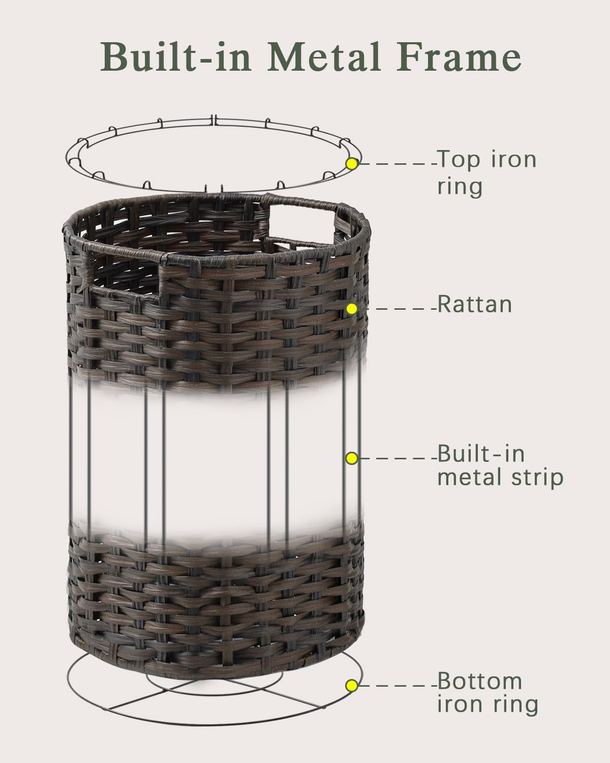 Laundry Hamper Laundry Basket Round 19.0Gal