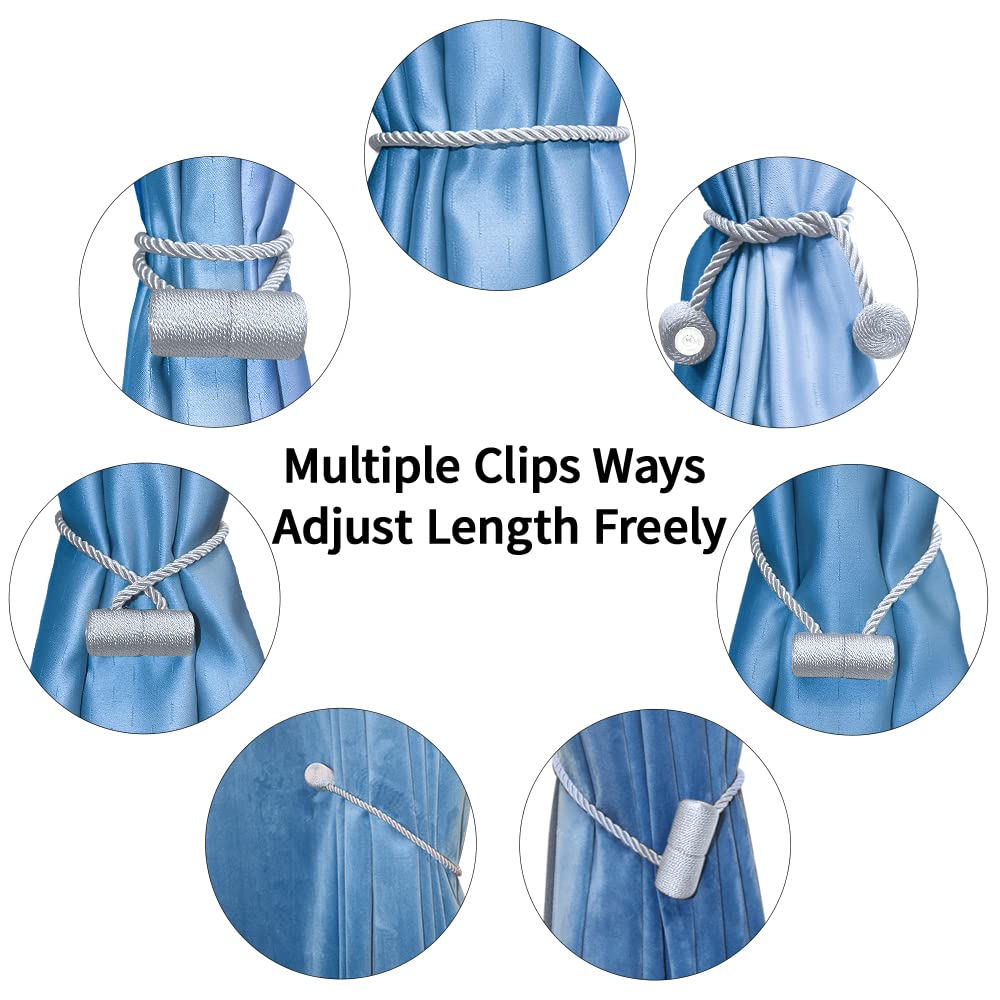 18 Inch Strong Magnetic Curtain Tiebacks (4 Count)