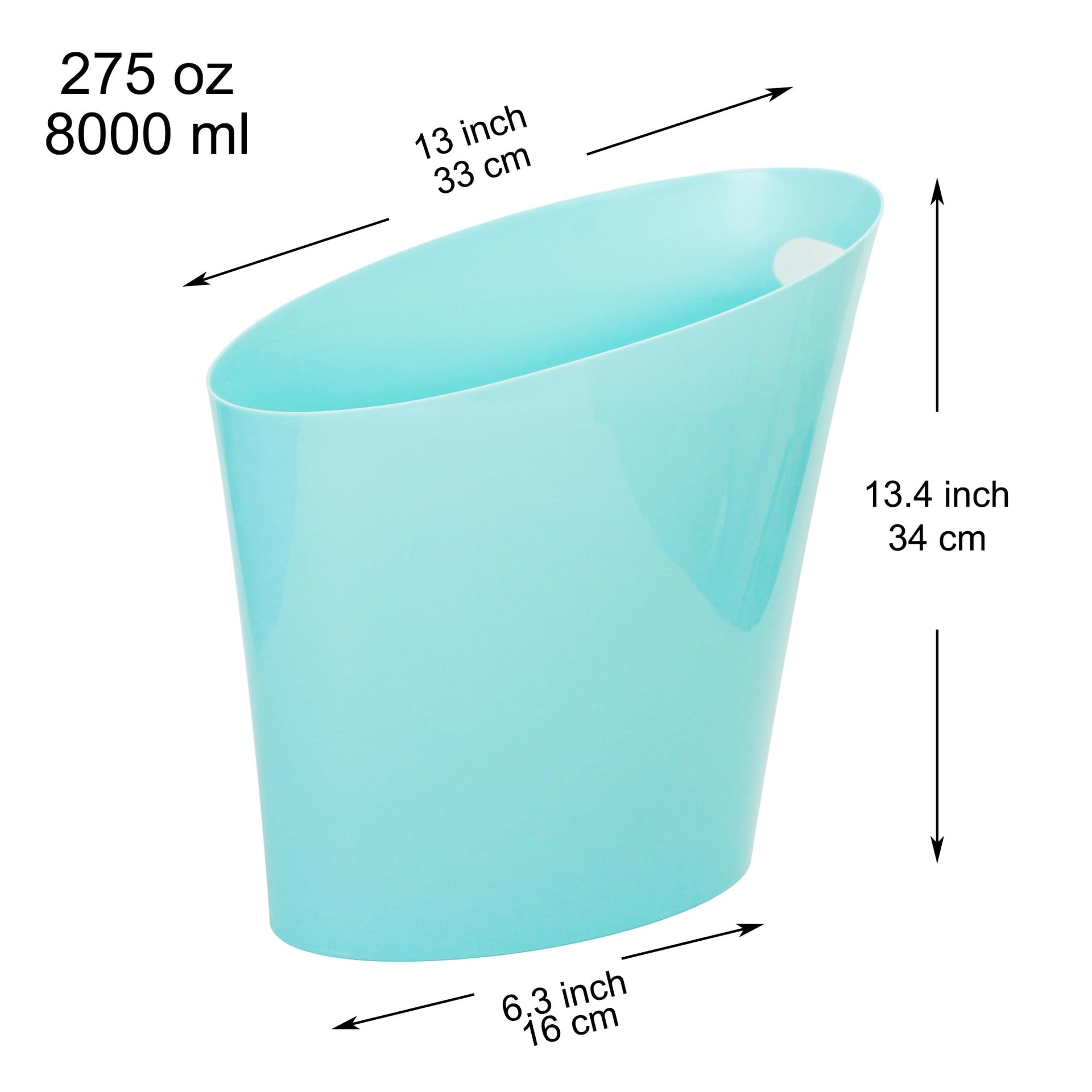 2 Gallon Slim Trash Can