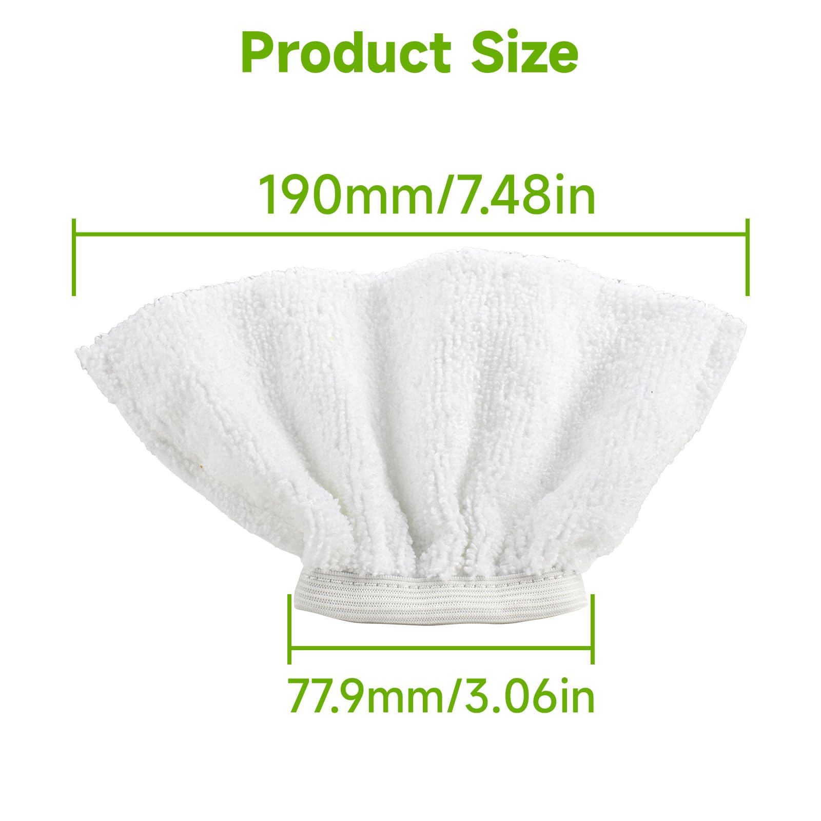4Pack Microfiber Cloths for Handheld Steam Cleaner Compatible with Bissell Steam Shot