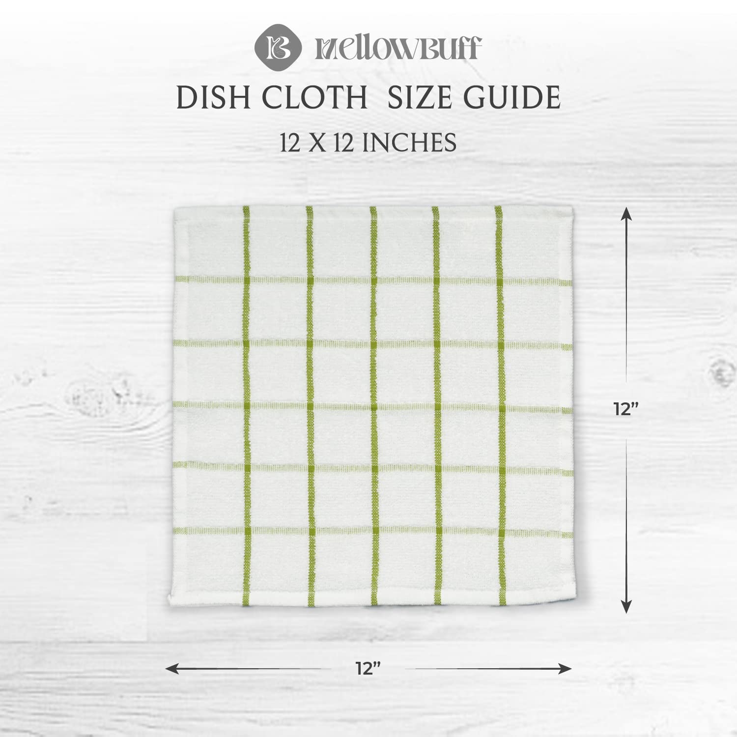 100% Cotton Terry Dish Cloth & Dish Towel (6 Count)
