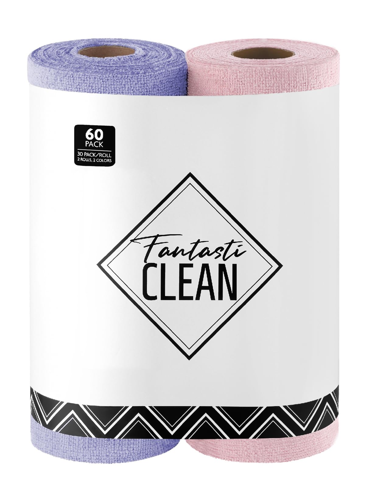 Microfiber Cleaning Cloth Roll (60 Count)