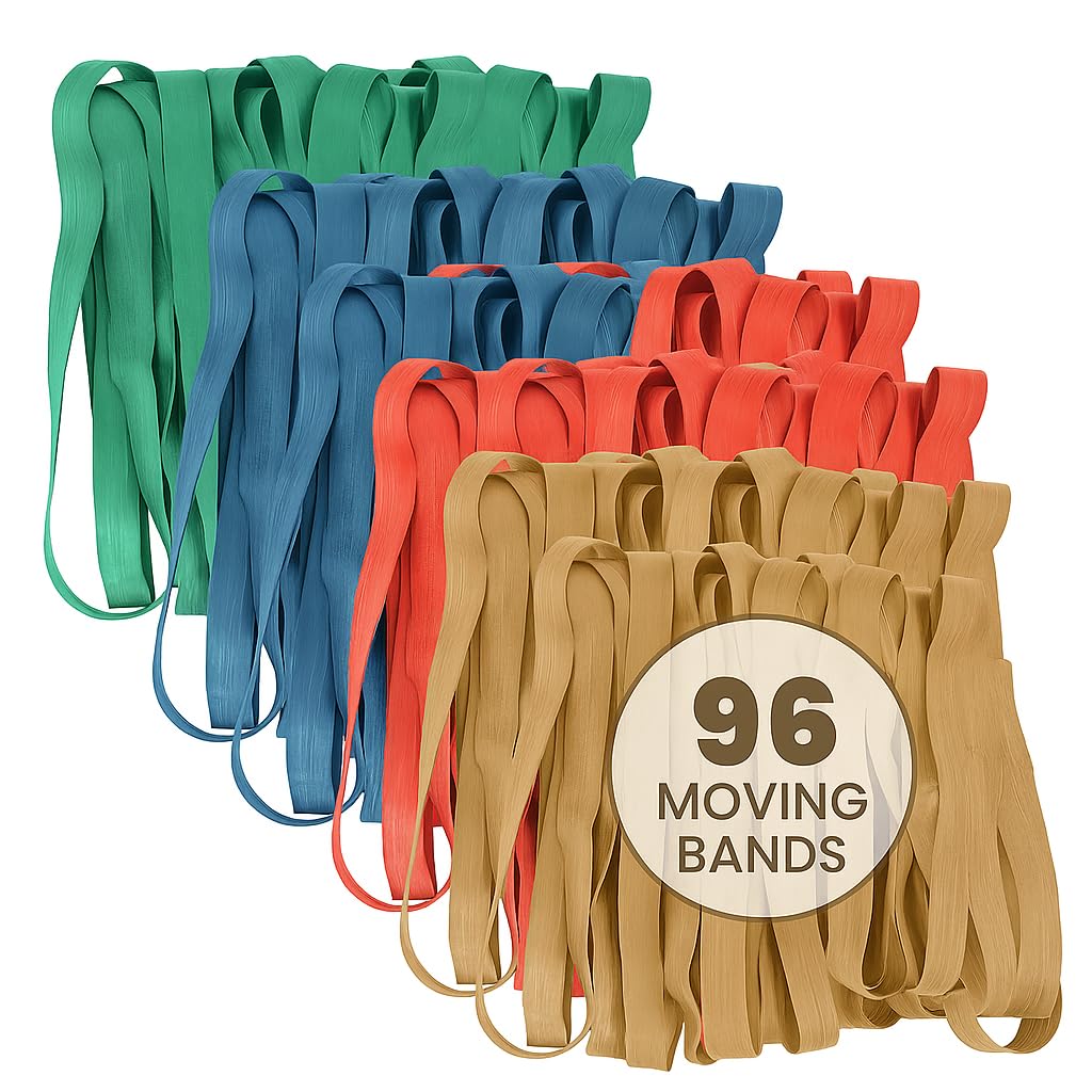 96 Pack Moving Bands & Moving Blankets (96 Count)