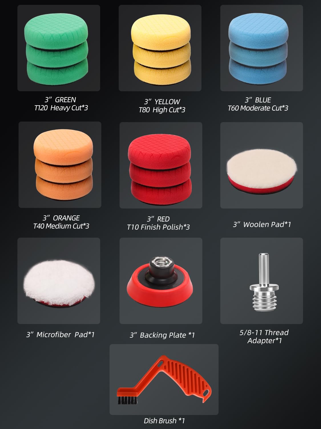 Drill Polishing Pads Kit