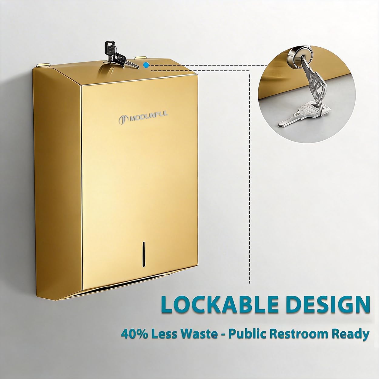 Commercial Paper Towel Dispenser Gold