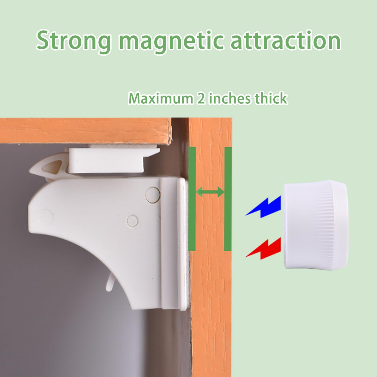 32 Pack Magnetic Cabinet Locks Child Safety (32 Count)