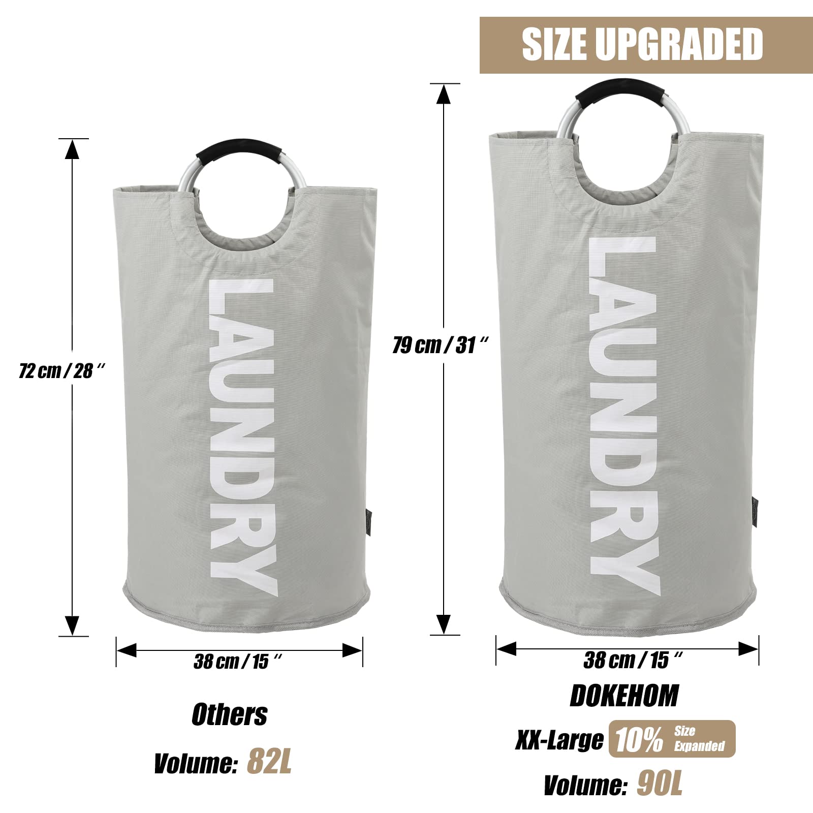 90L Large Laundry Basket Bag - ModHome Supplies