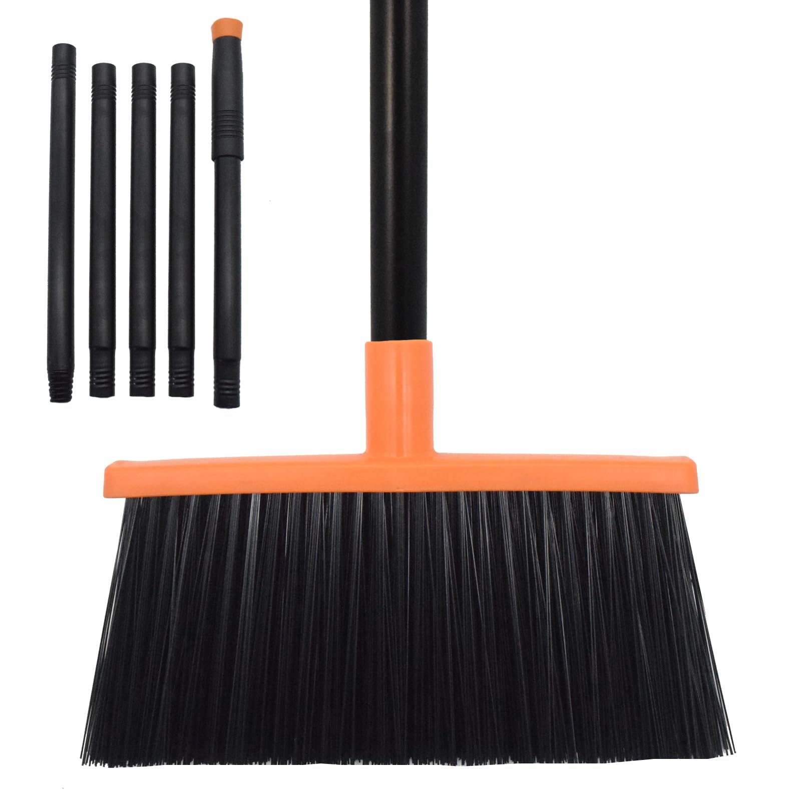 Heavy Duty Adjustable Angle Broom with 56" Steel Handle