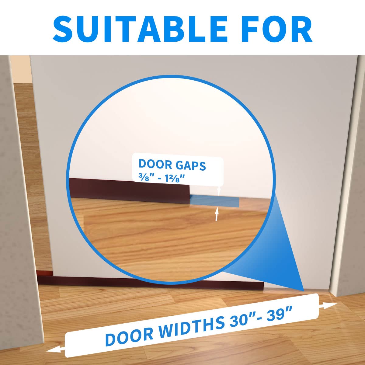 2 Pack Door Draft Stopper (2 Count)