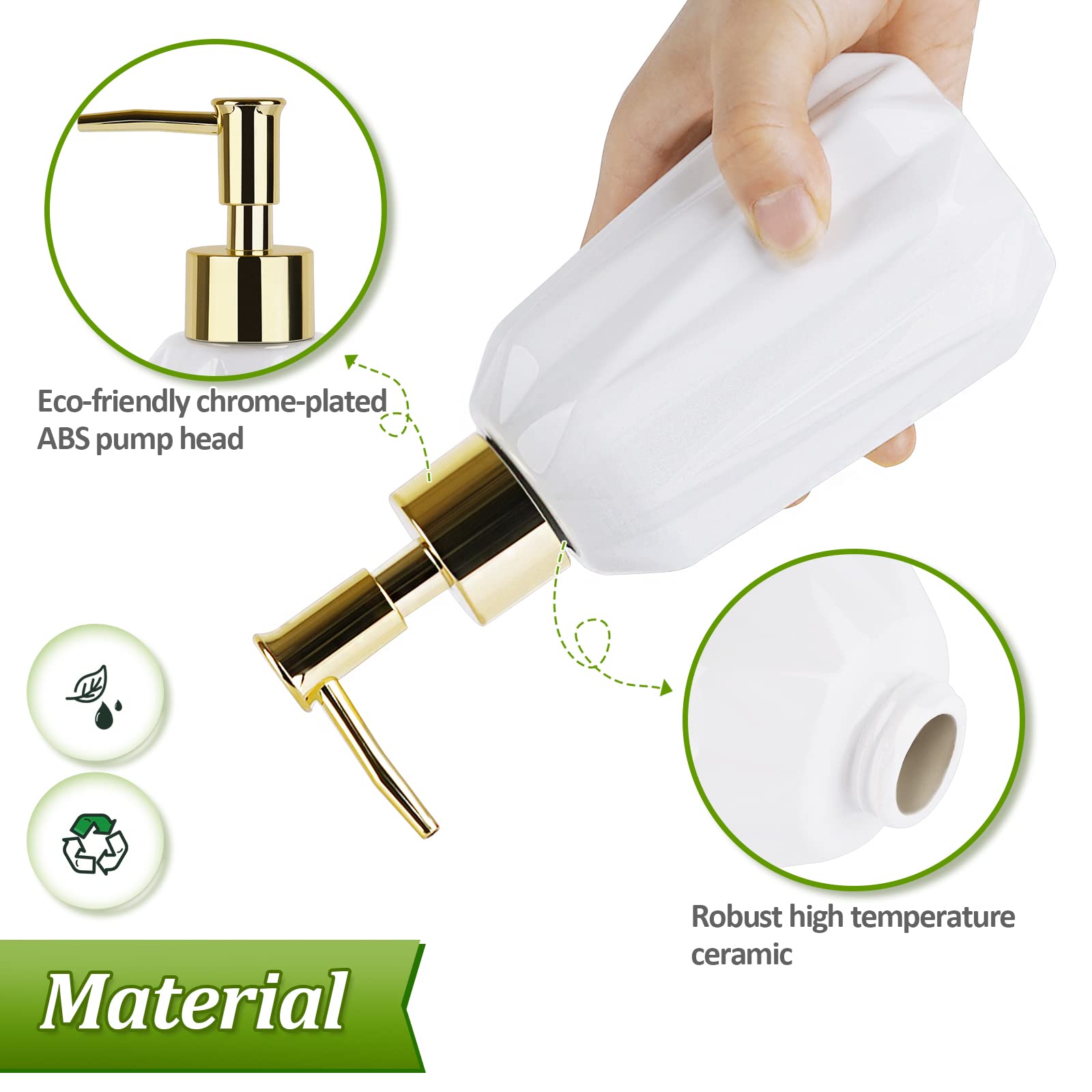 14OZ Hand Soap Dispenser for Bathroom and Kitchen