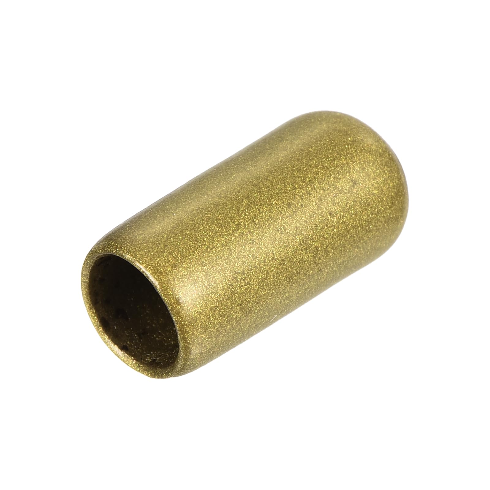 20pcs Rubber End Caps 6.5mm ID Vinyl Round Tube Bolt Cap Cover Thread Protectors Gold