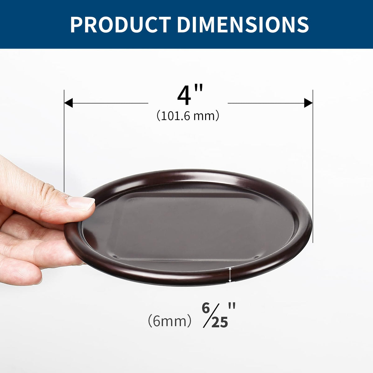4" Round Non Slip Furniture Pads to Prevent Floor Scratches (16 Count)