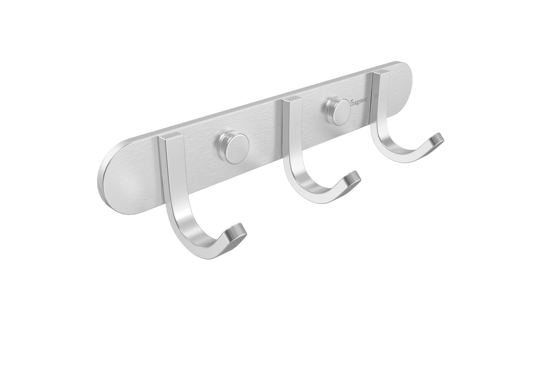 Coat Hook Rack Brushed Nickel