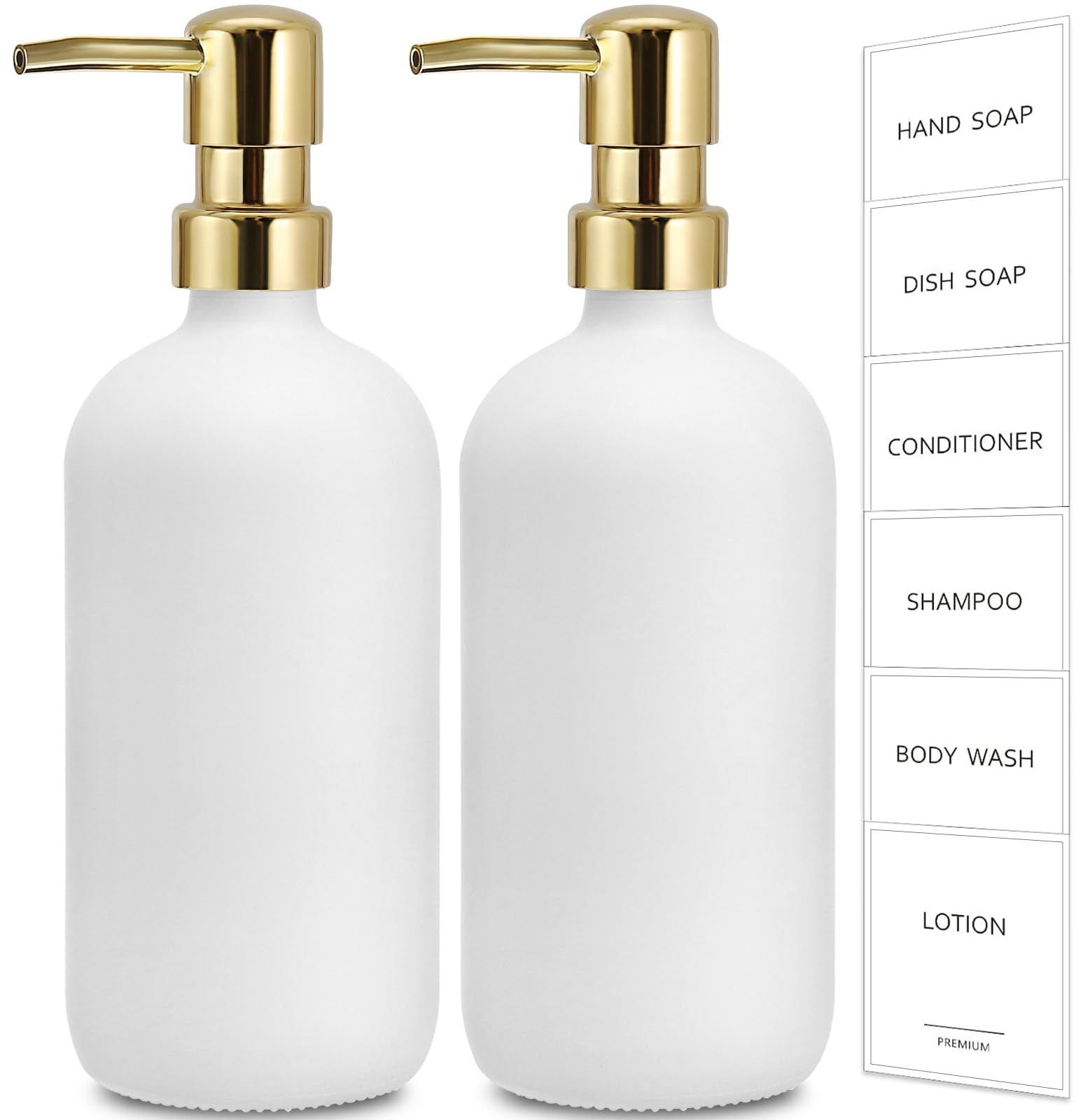 White Soap Dispenser (2 Count)