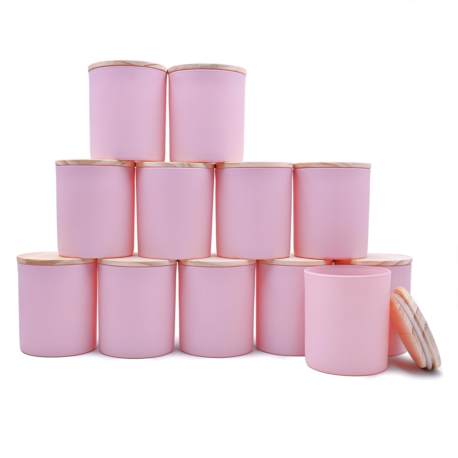 14 OZ Thick Candle Jars for Making Candles 12 Pcs (12 Count)