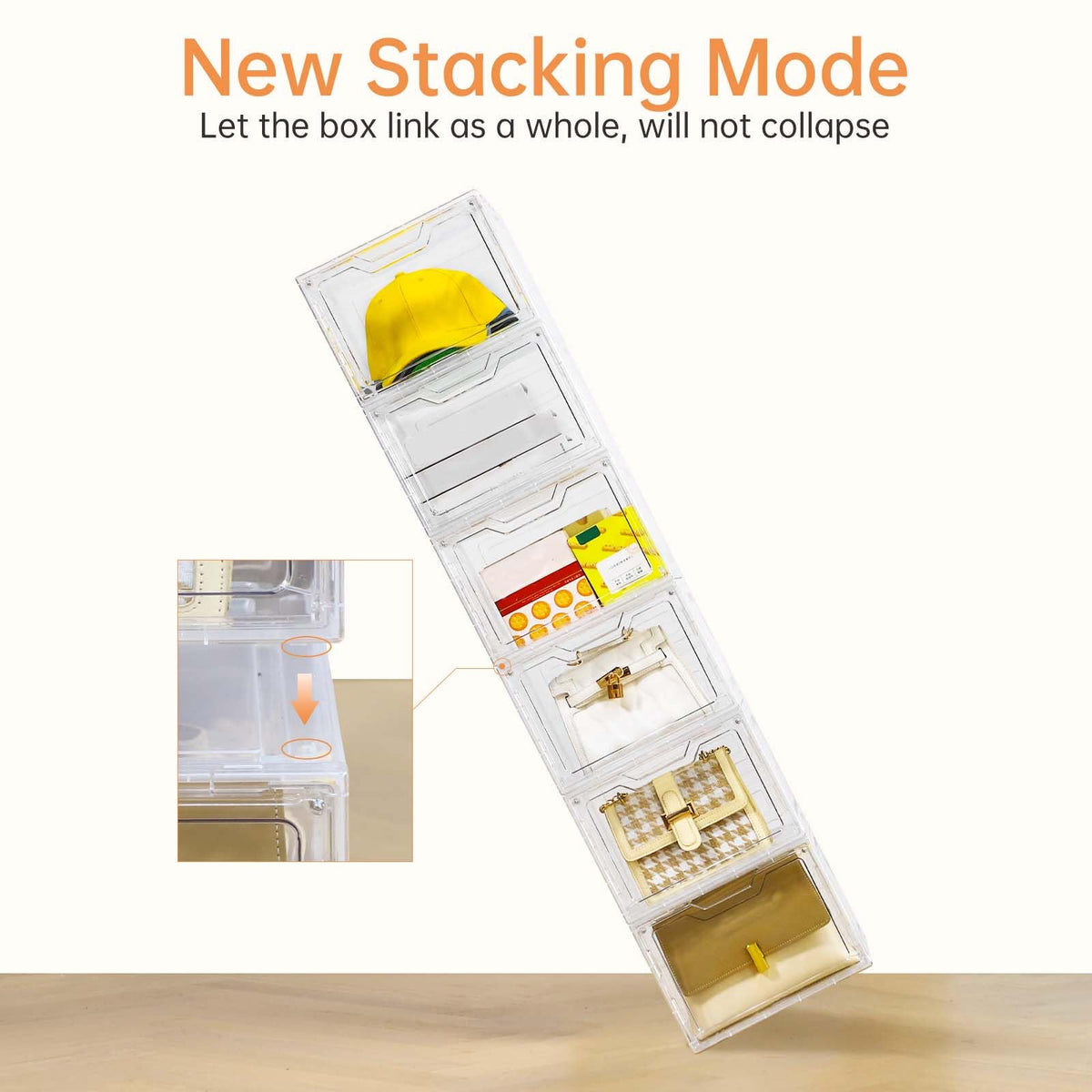 10 Pack Clear Storage Bins with Lids (10 Count)