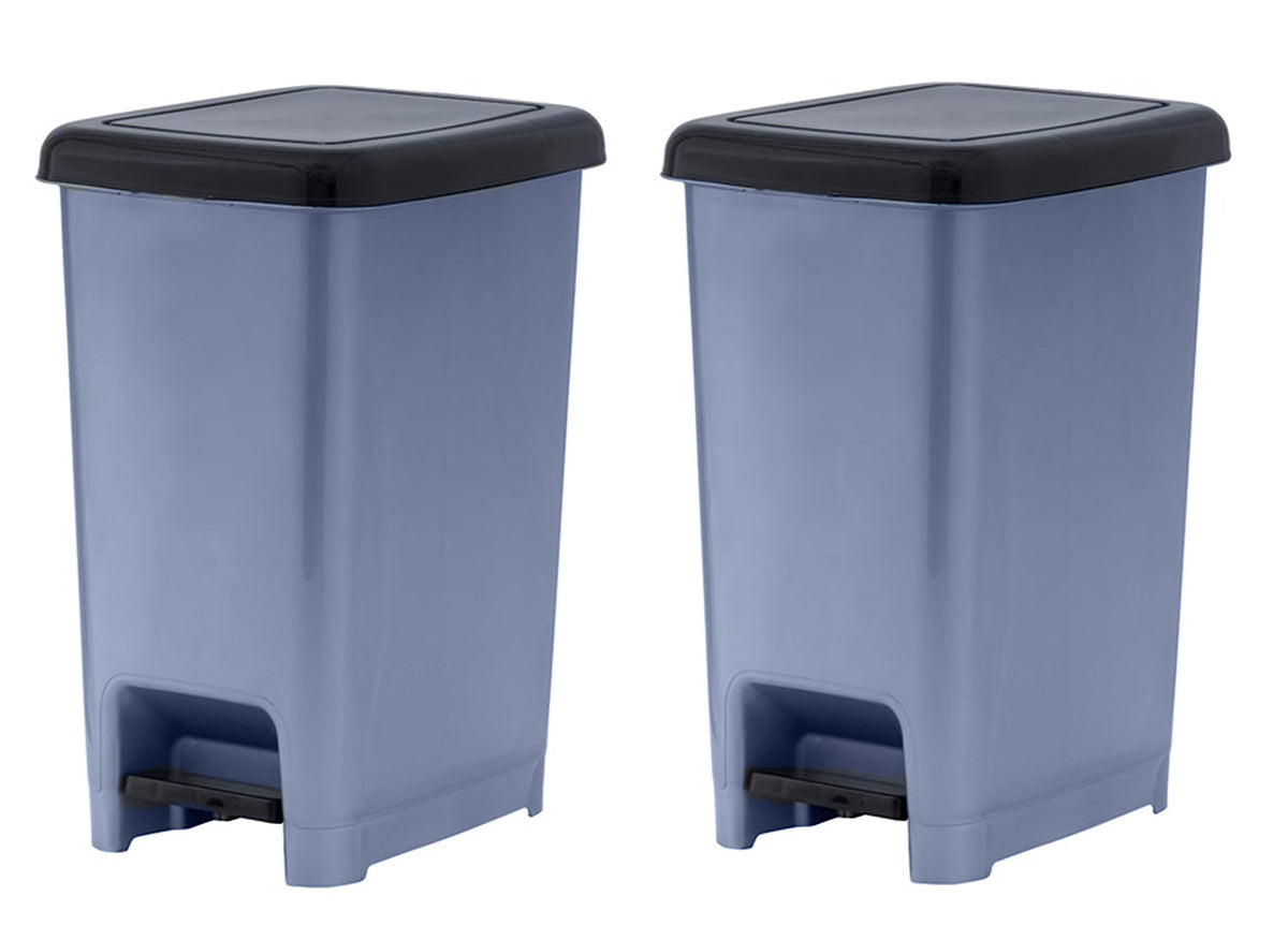 Slim Trash Can with Foot Pedal (2 Count)