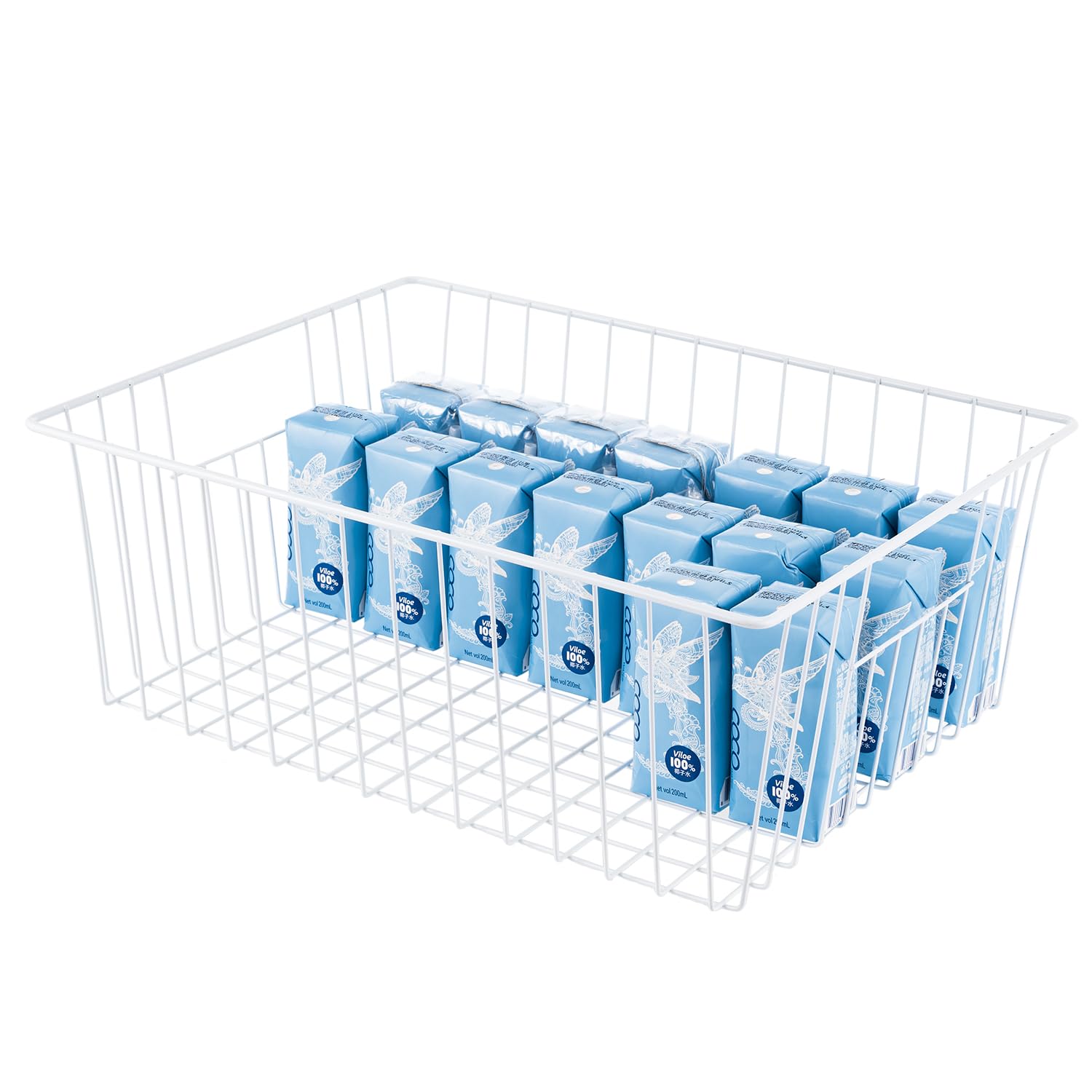 16" L x 12" W Wider Freezer Storage Organizer Baskets Container (2 Count)