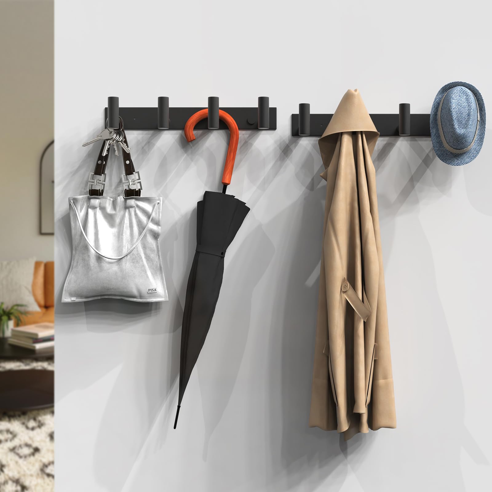 Hat and Coat Wall Mount Rack