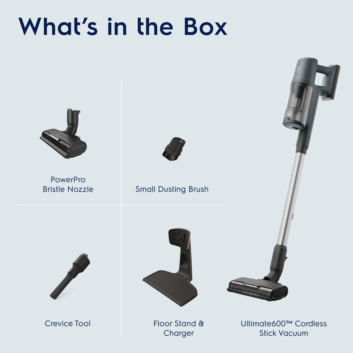 Ultimate600 Cordless Stick Vacuum with PowerPro Bristle Nozzle and Larger Dust Bin Capacity