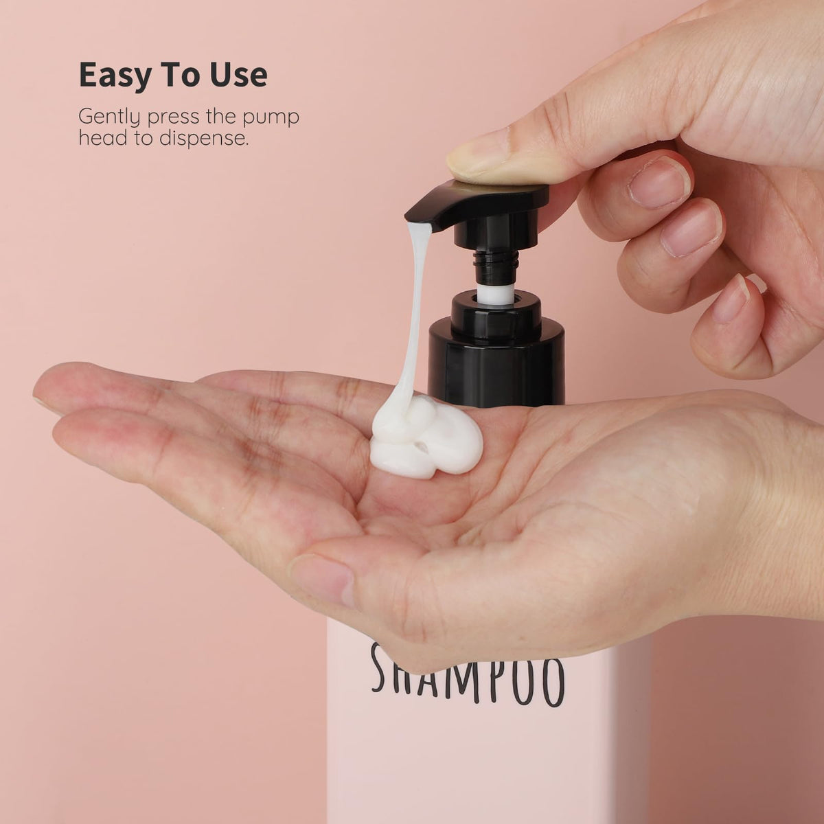 Refillable Shampoo and Conditioner Bottles (3 Count)