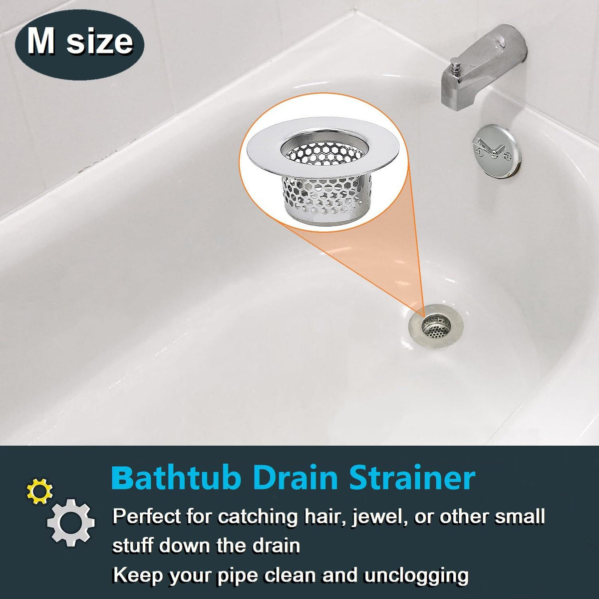 Bathroom Drain Strainers (3 Count)