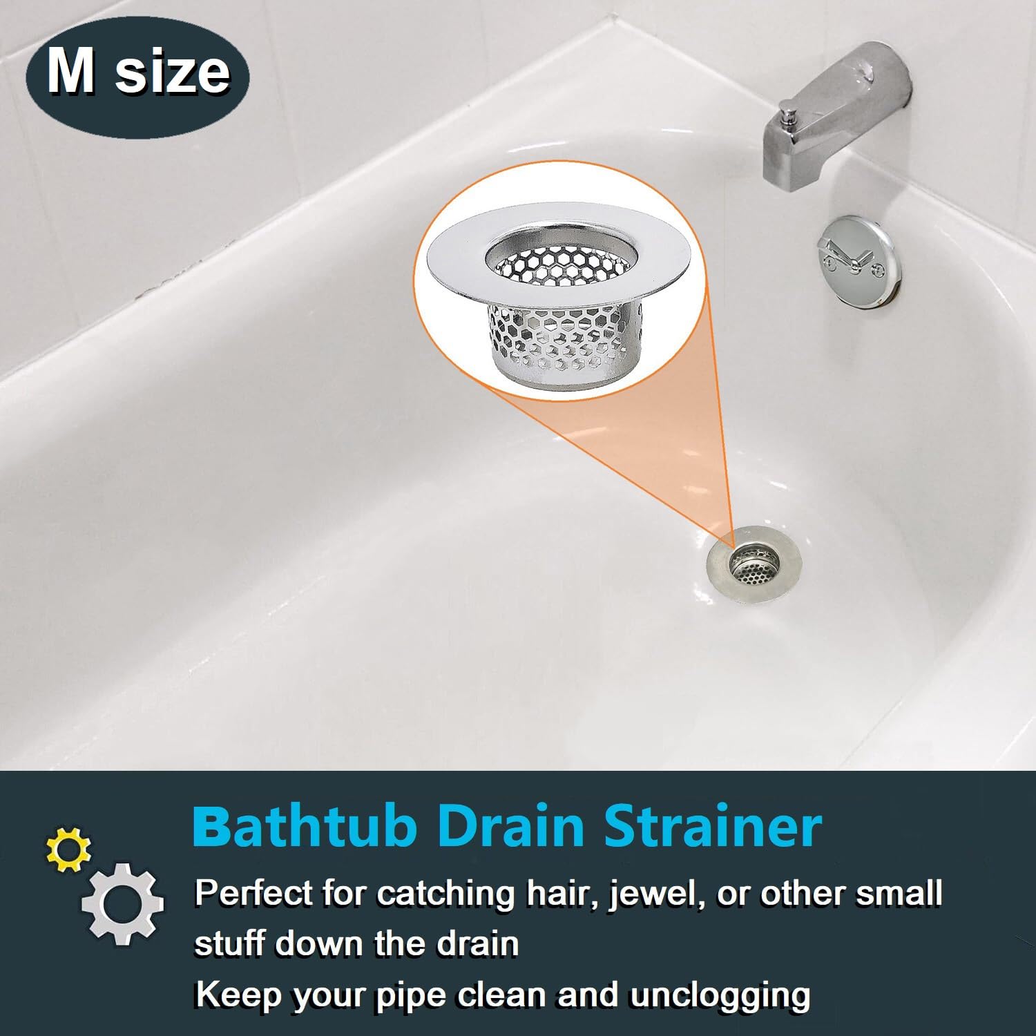 Bathroom Drain Strainers (3 Count)