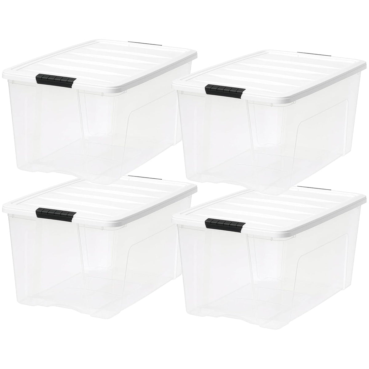 72 Qt Storage Bins with Lids (8 Count)
