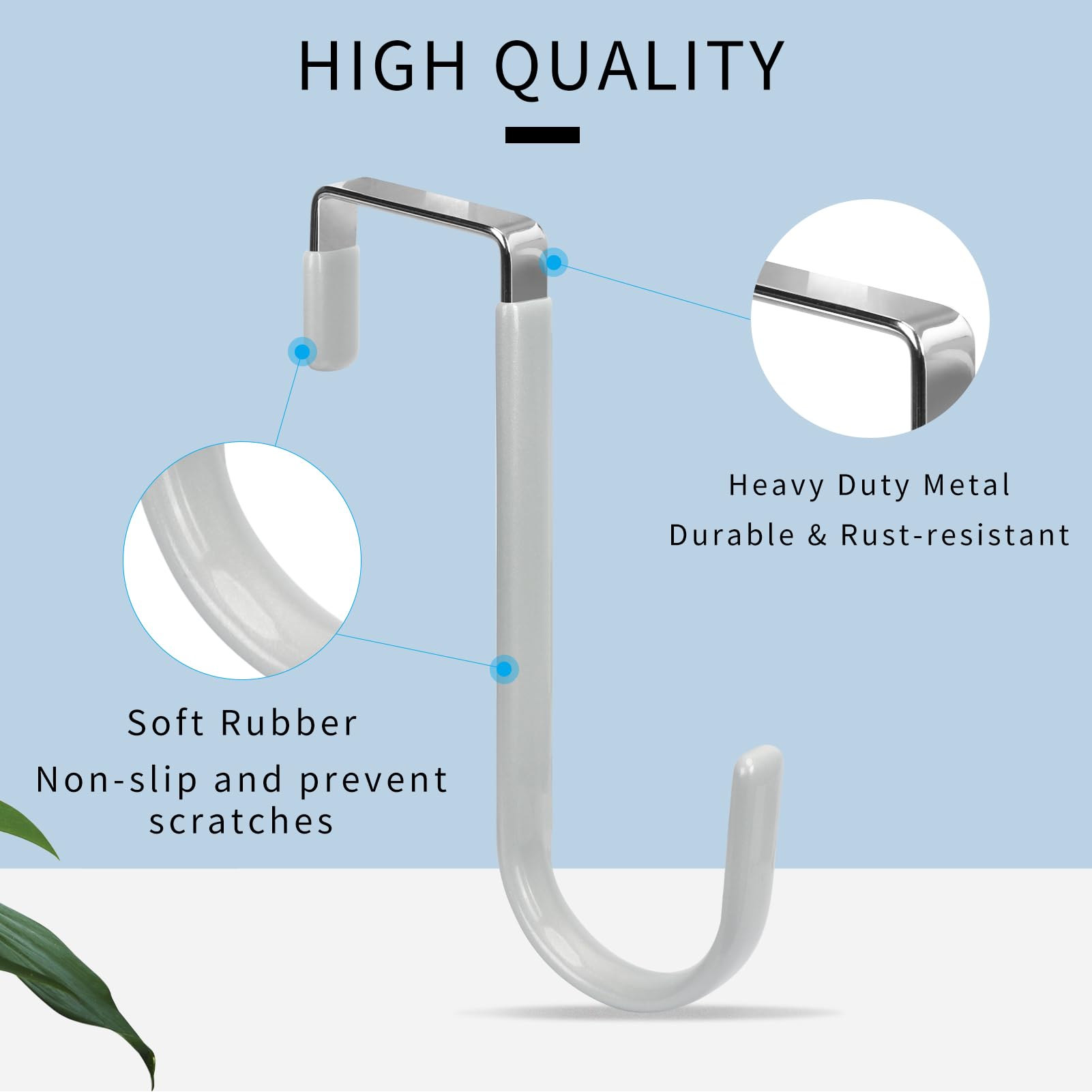 Over the Door Hooks (4 Count)