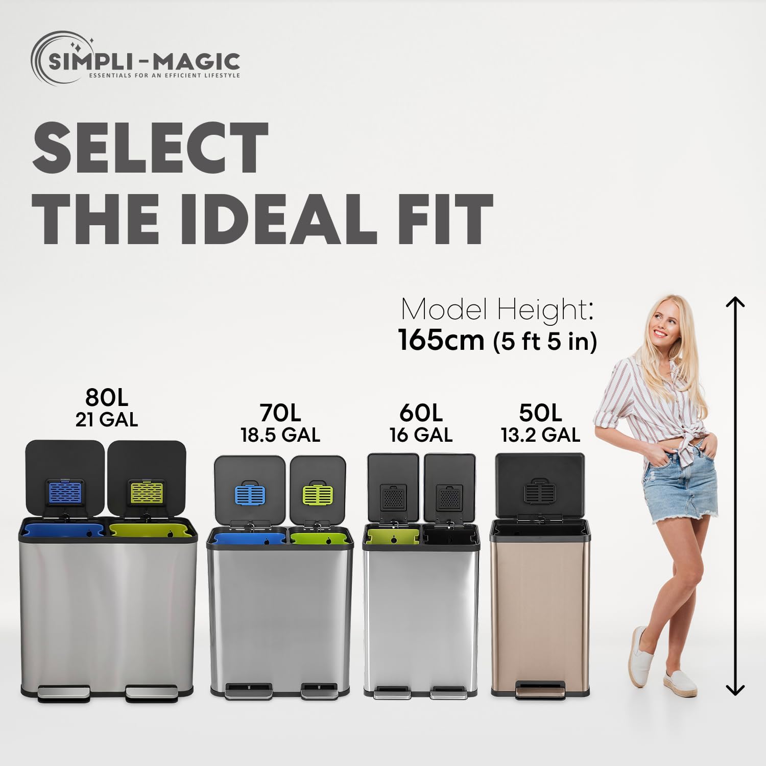 13 Gallon 50 Liter Kitchen Trash Can