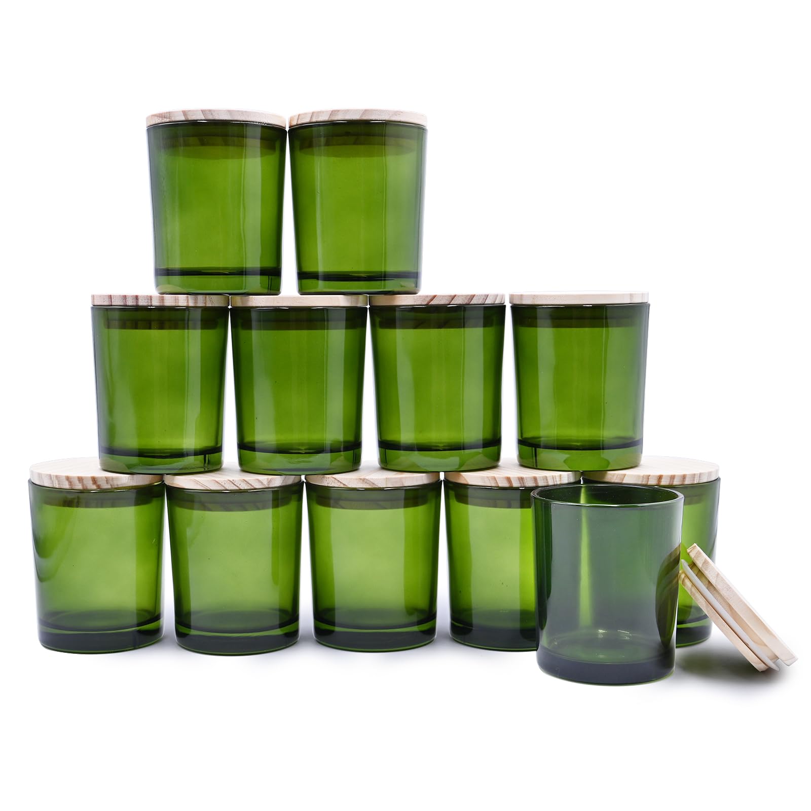 Thick Candle Jars for Making Candles 12 Pcs (12 Count)