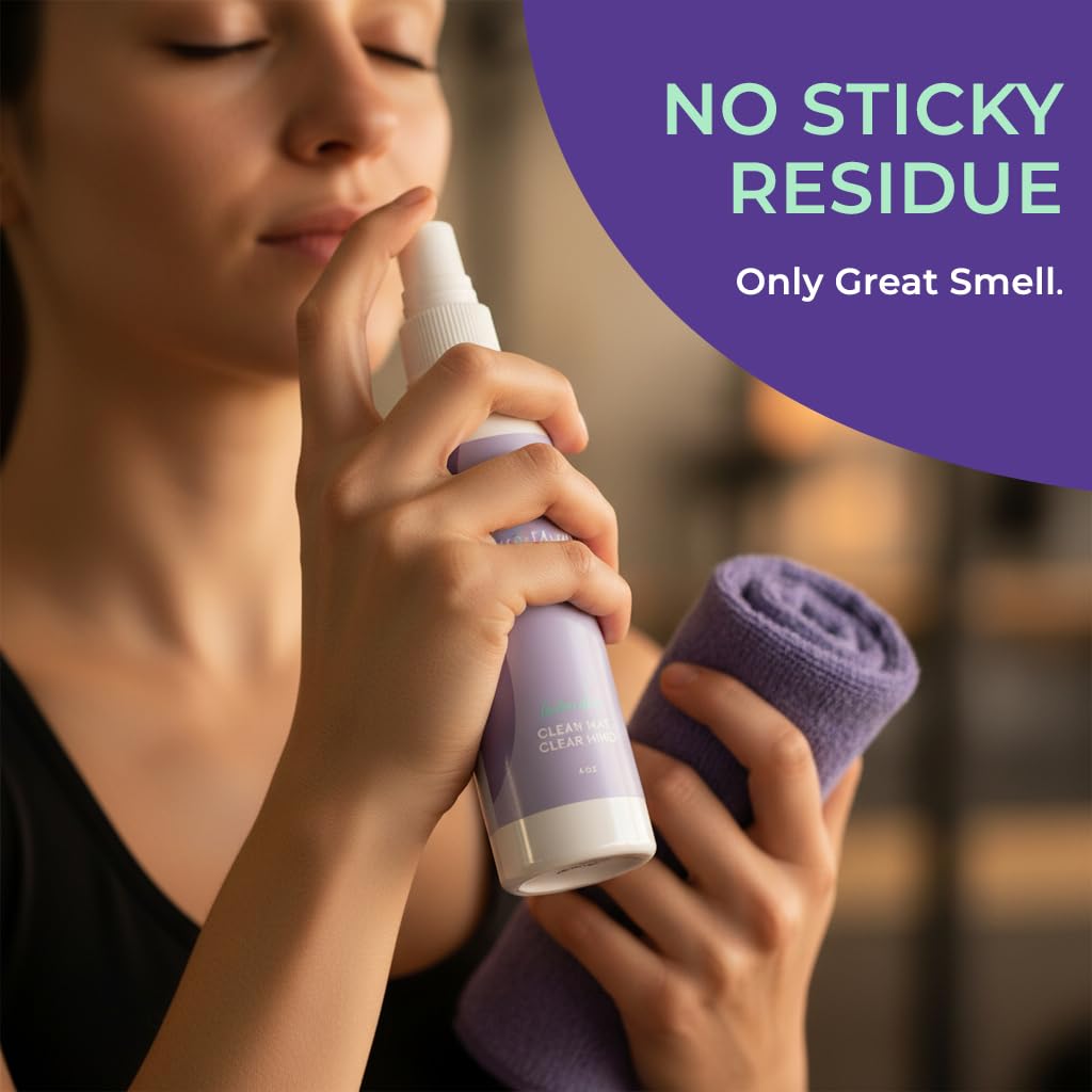 SwaytAway Fitness Mat Mist with Towel (4 Fl Oz)