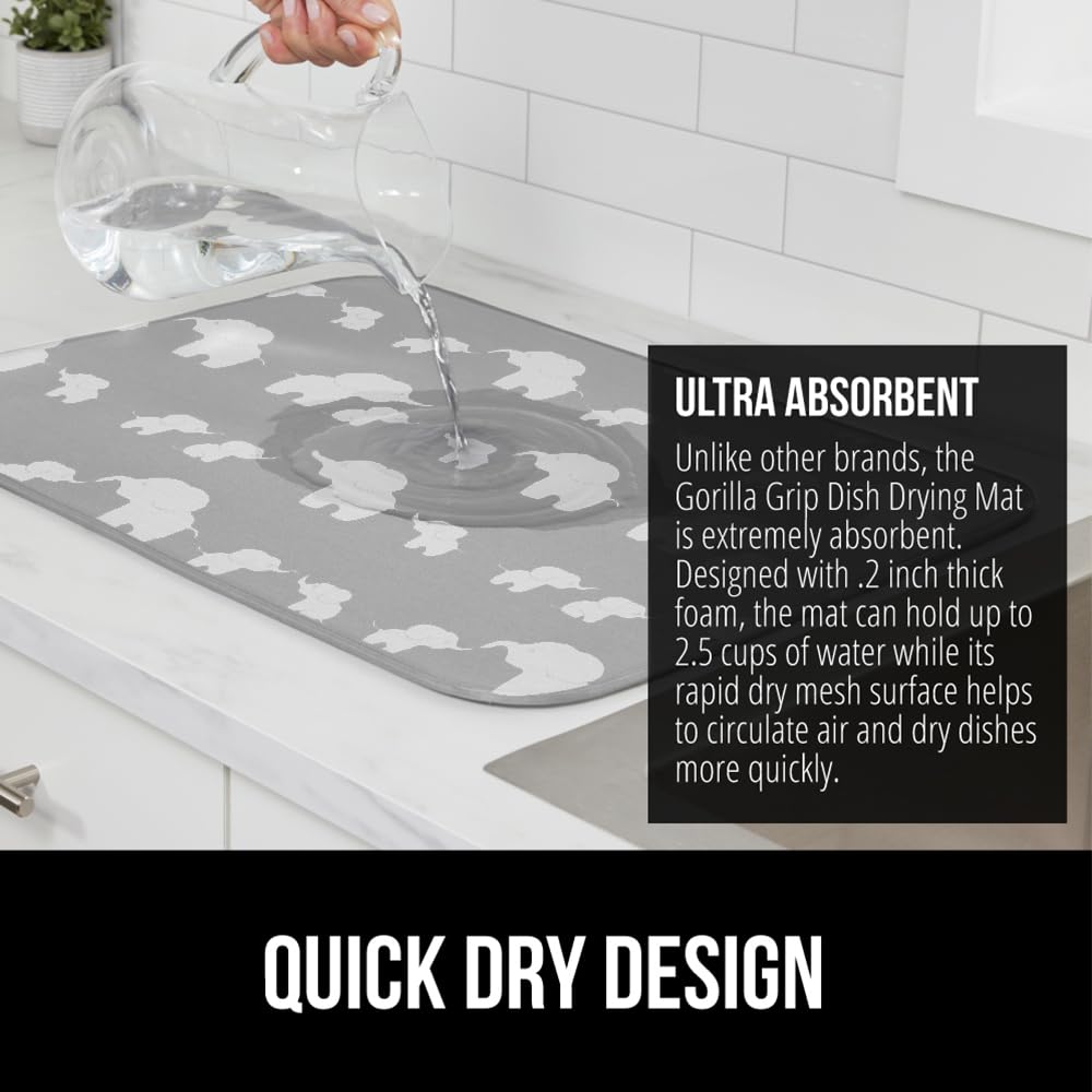Ultra Water Absorbent Microfiber Dish Drying Mat