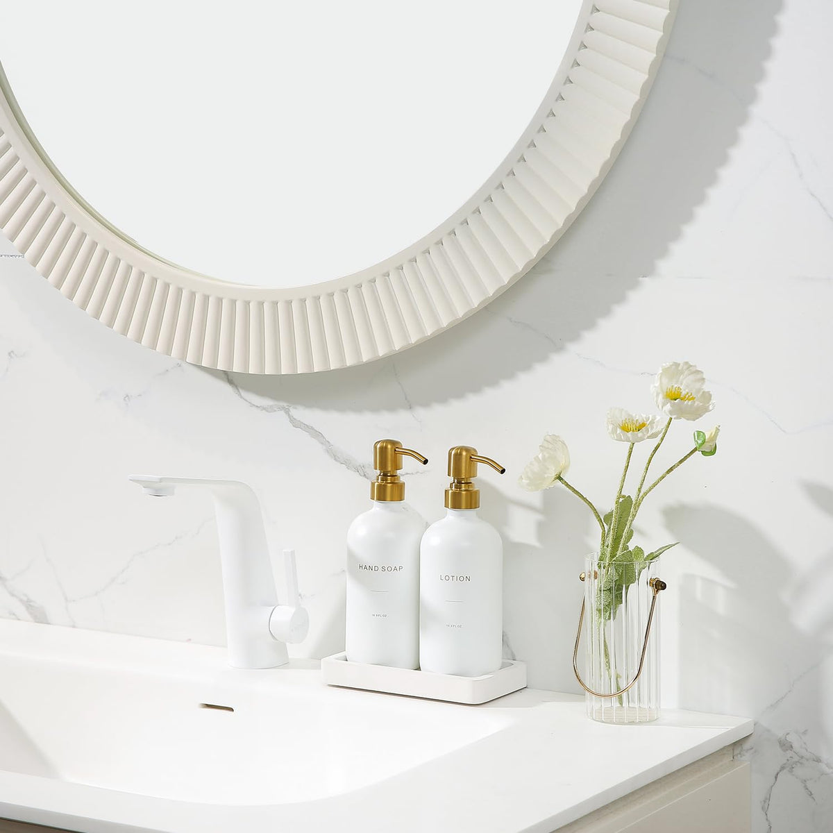 Gold Soap Dispenser Bathroom Set (2 Count)