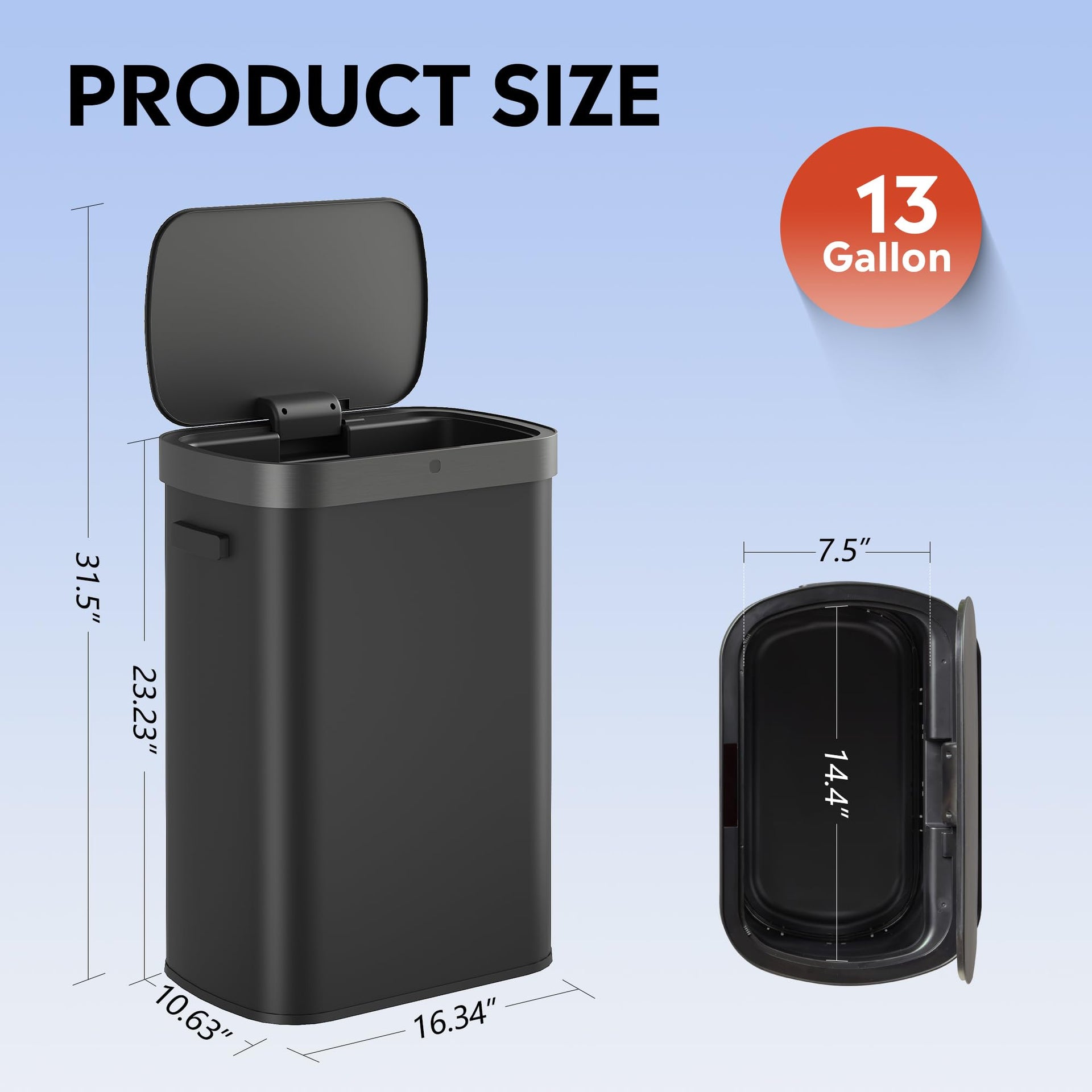 13 Gallon Trash Can