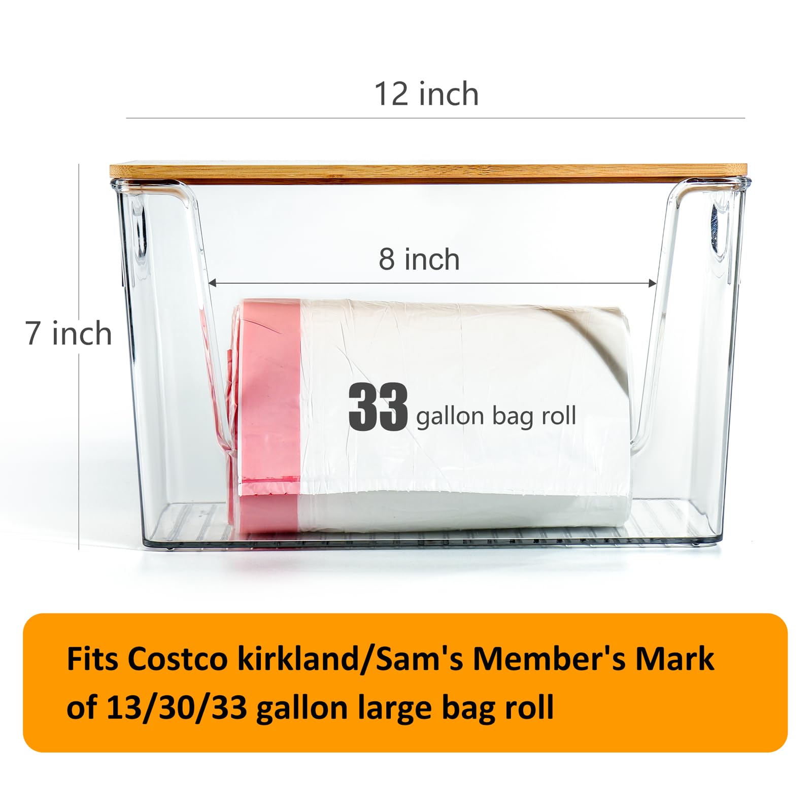 2 Pack Trash Bag Holder Dispenser
