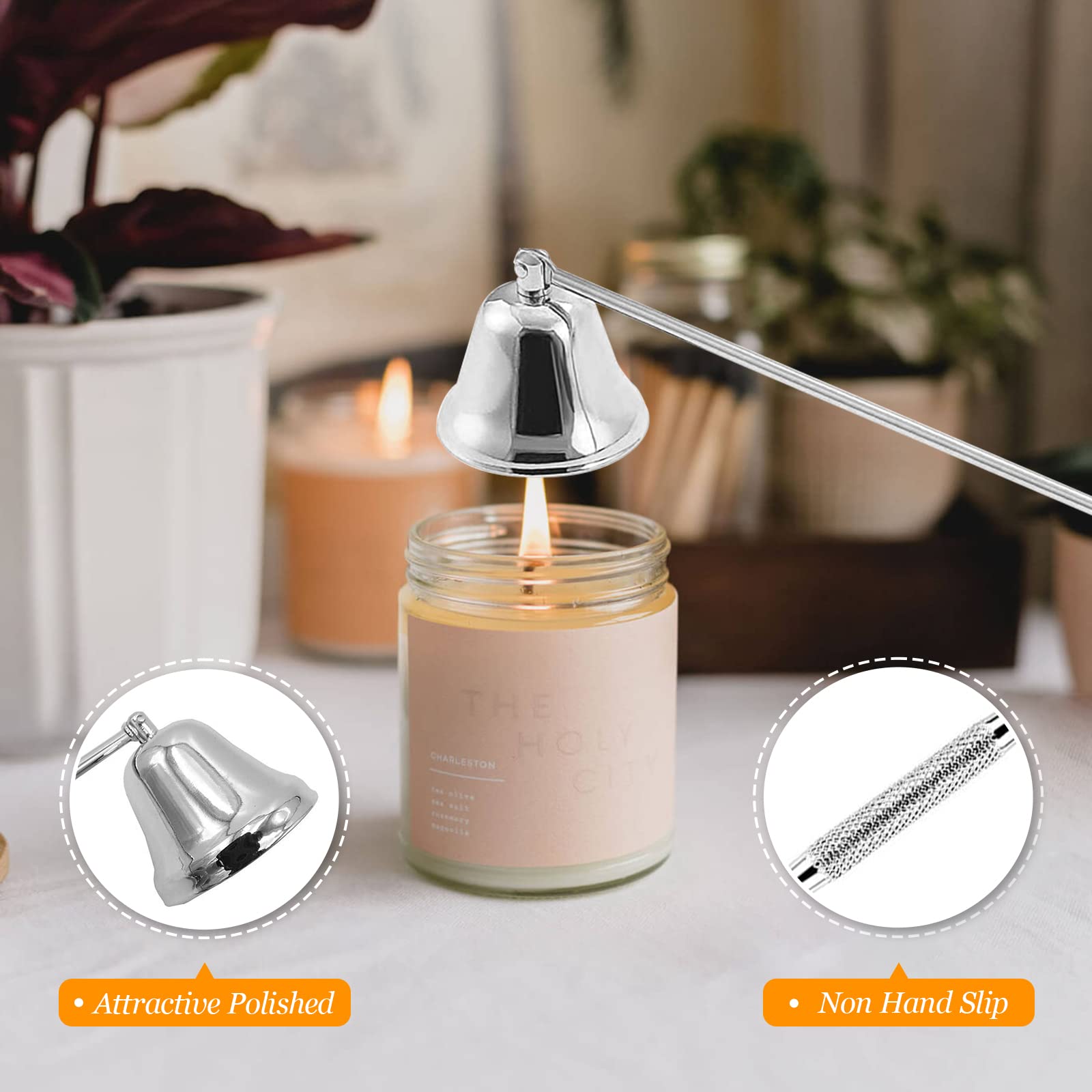5Pcs Candle Accessory Set with Rechargeable Electric Lighter