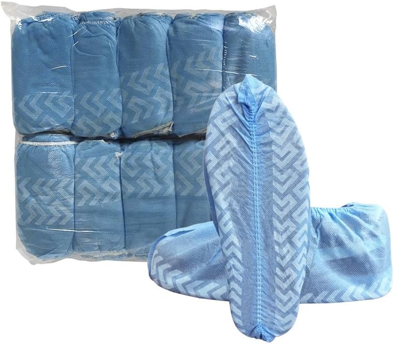 Disposable Polypropylene Shoe Covers with Anti (300 Count)