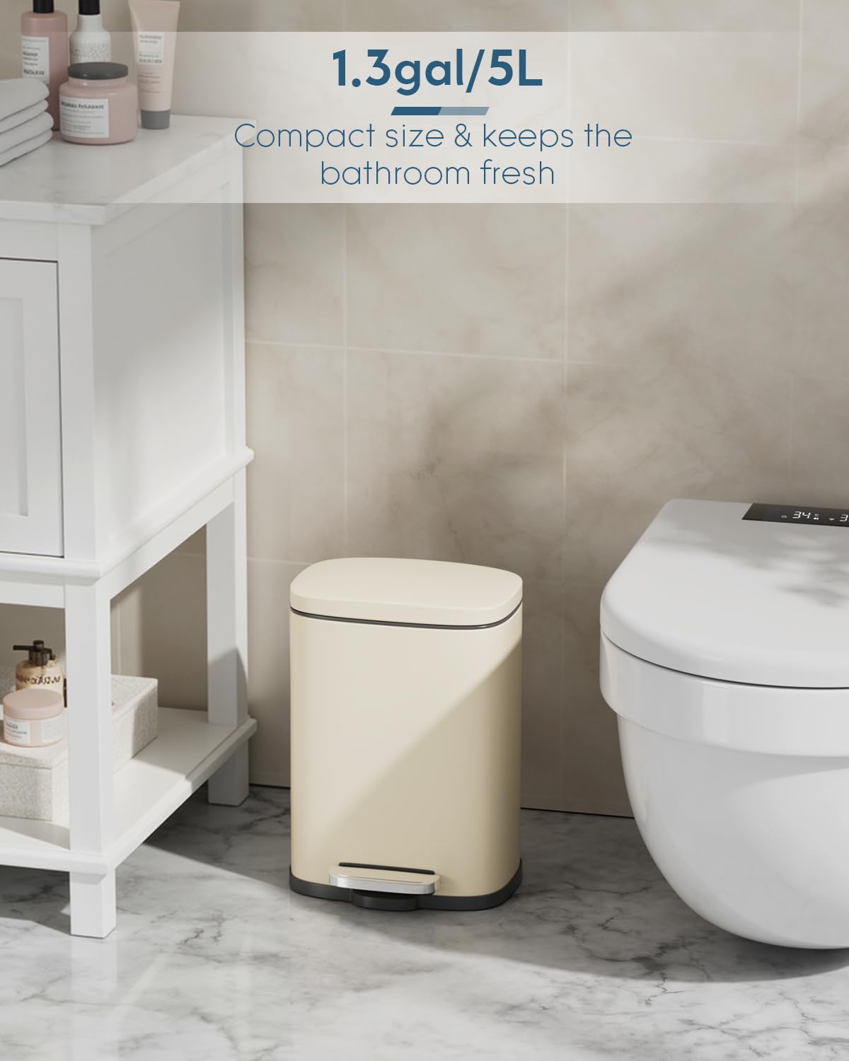 13.2 +1.3 Gallon Step Trash Can w