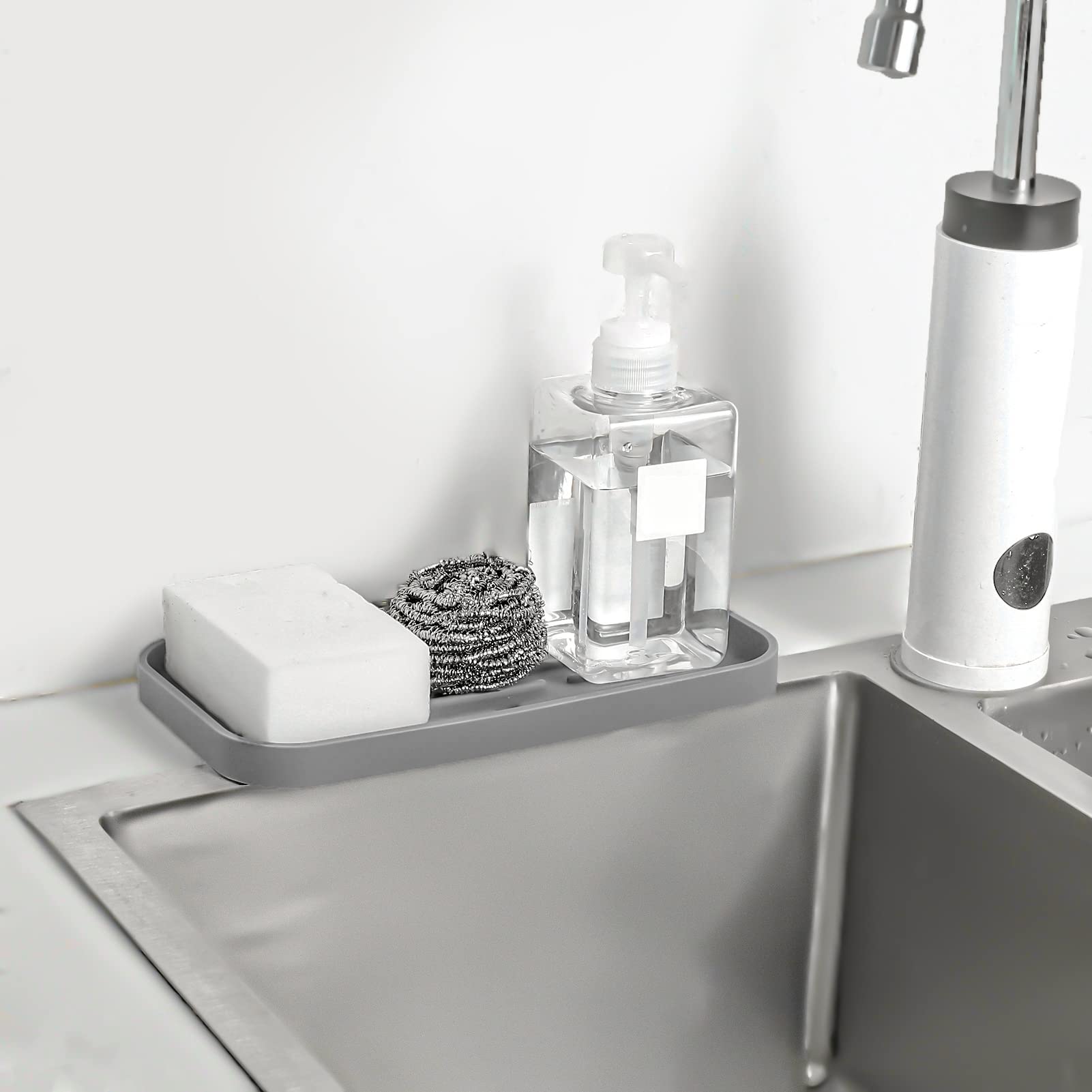 Silicone Kitchen Sink Organizer Tray for Multiple Usage