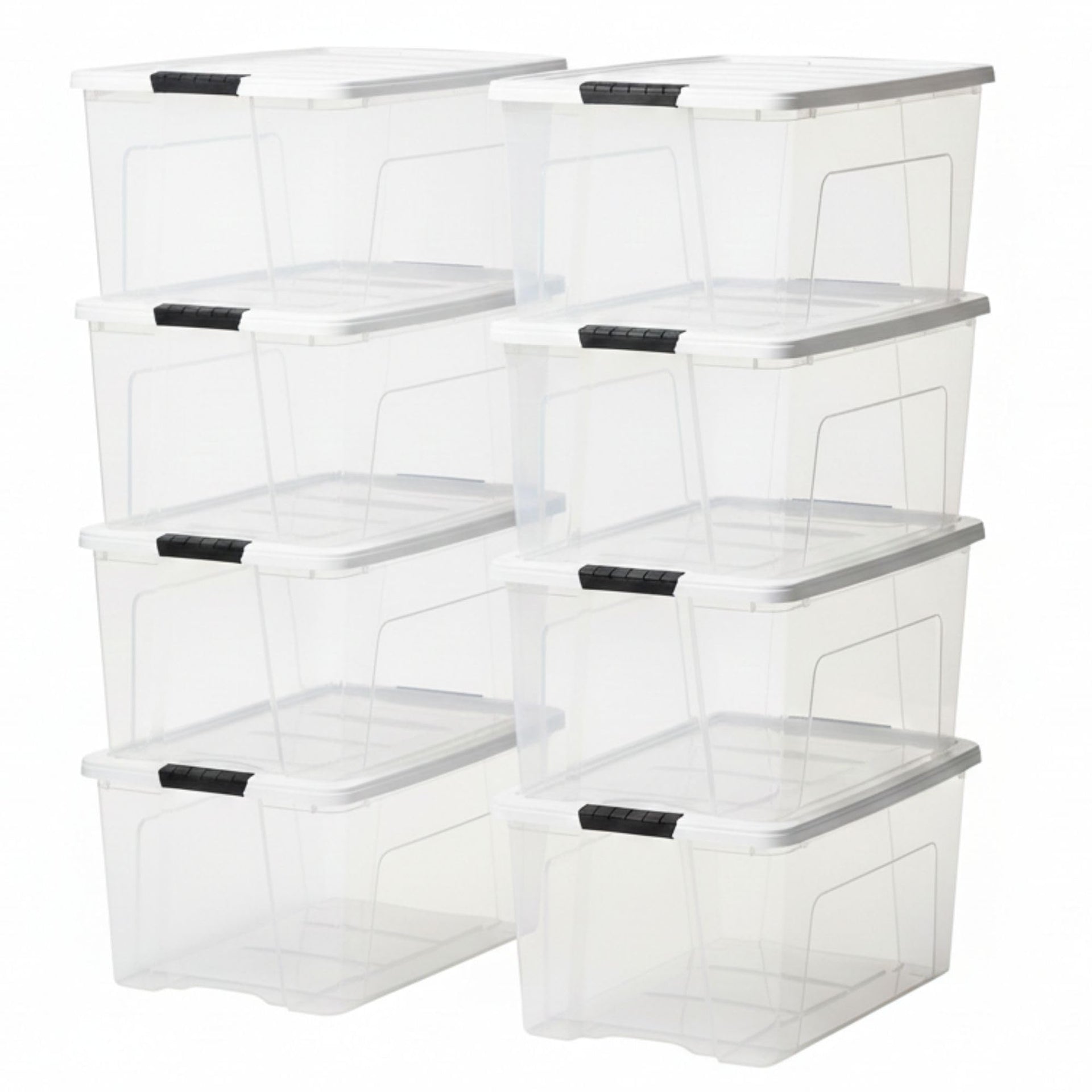 72 Qt Storage Bins with Lids (8 Count)