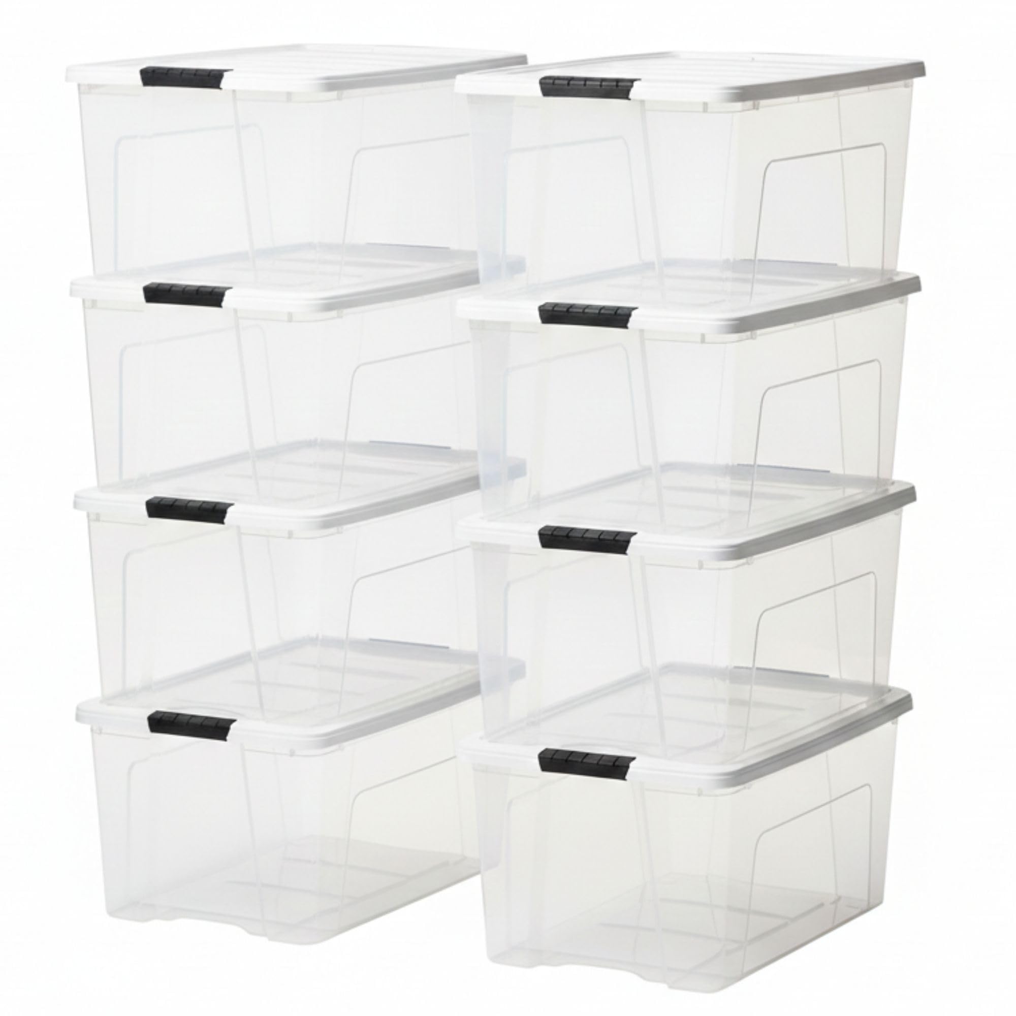 72 Qt Storage Bins with Lids (8 Count)