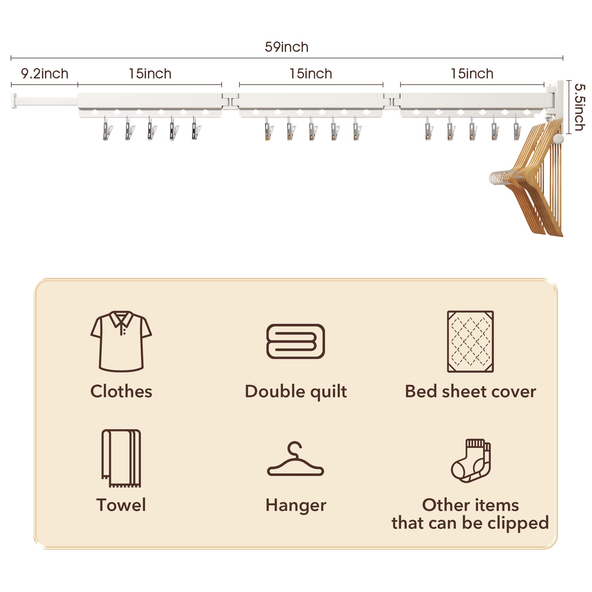Wall Mounted Clothes Hanger