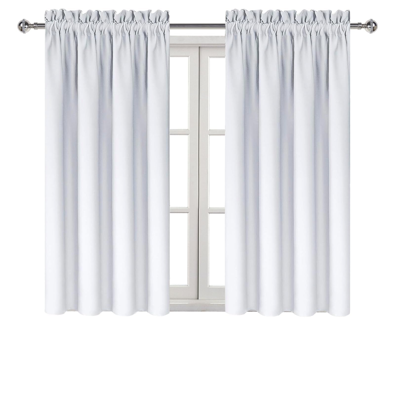 Blackout Curtains for Bedroom Living Room 42 x 54 Inch Long 2 Panels (2 Count)