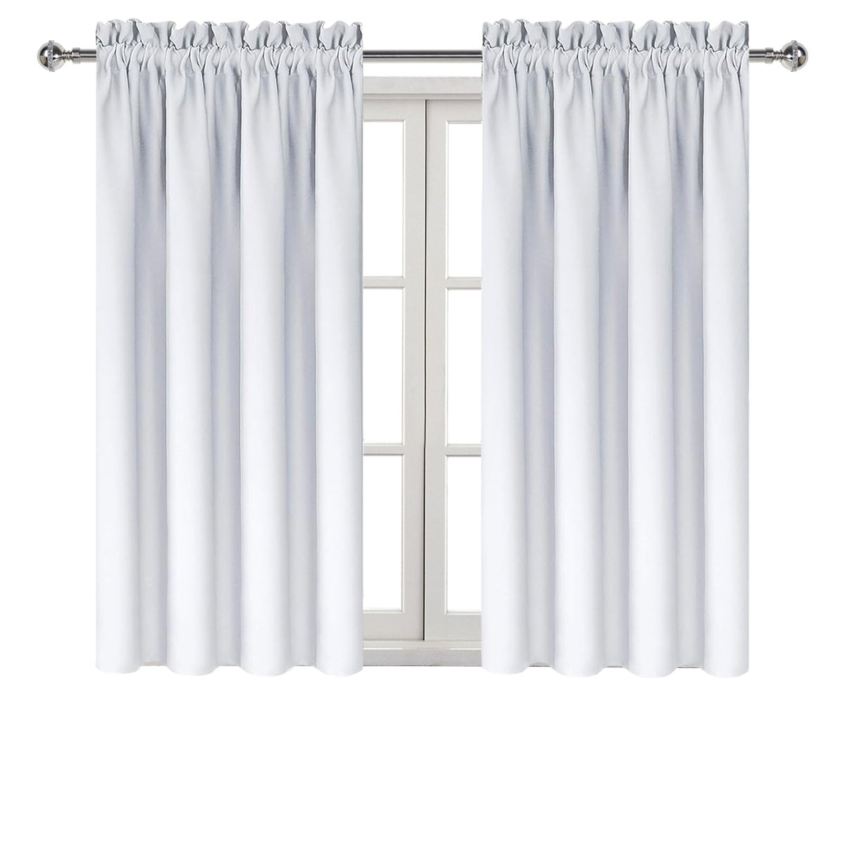 Blackout Curtains for Bedroom Living Room 38 x 45 Inch Long 2 Panels