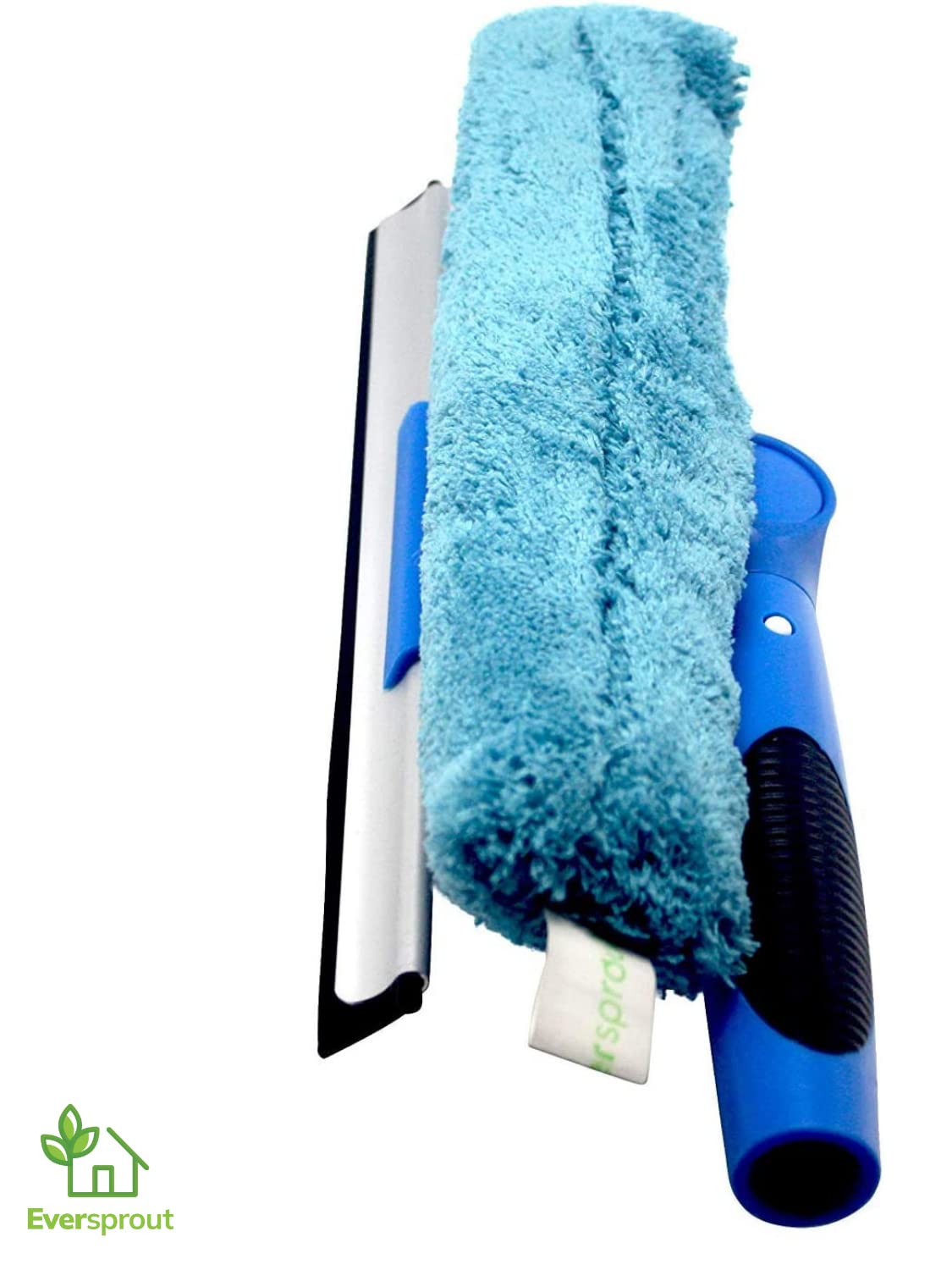 Swivel Squeegee & Microfiber Window Scrubber