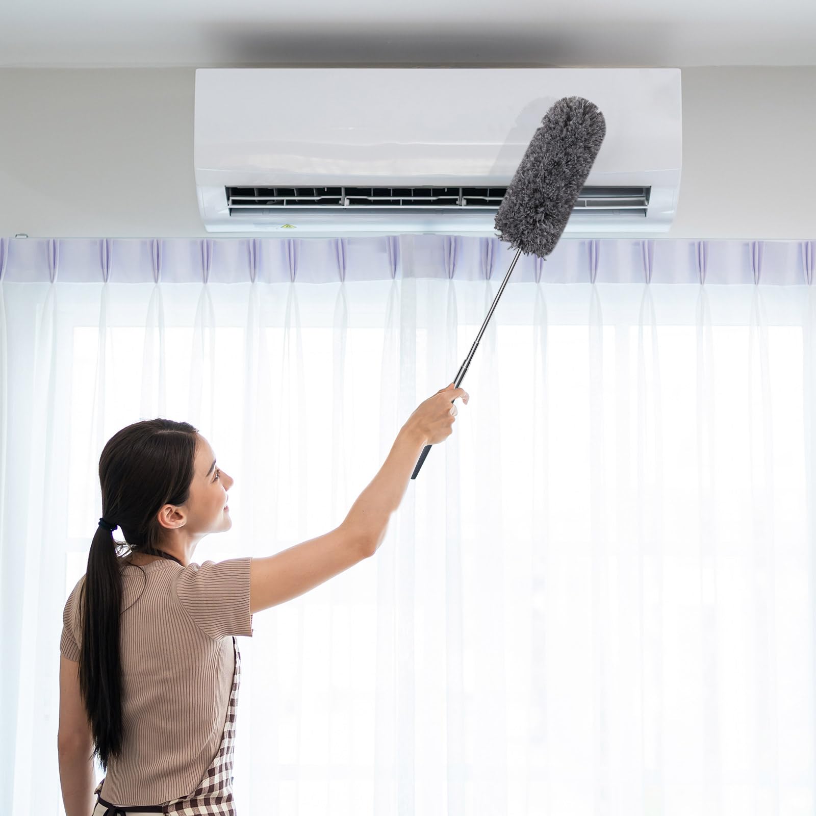 1 Pcs Microfiber Feather Duster for Cleaning